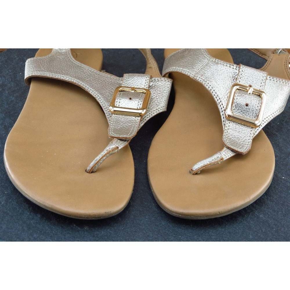 Franco Sarto Sz 6.5 M Champagne‎ Thong Synthetic Women Sandals Gita - Picture 2 of 7